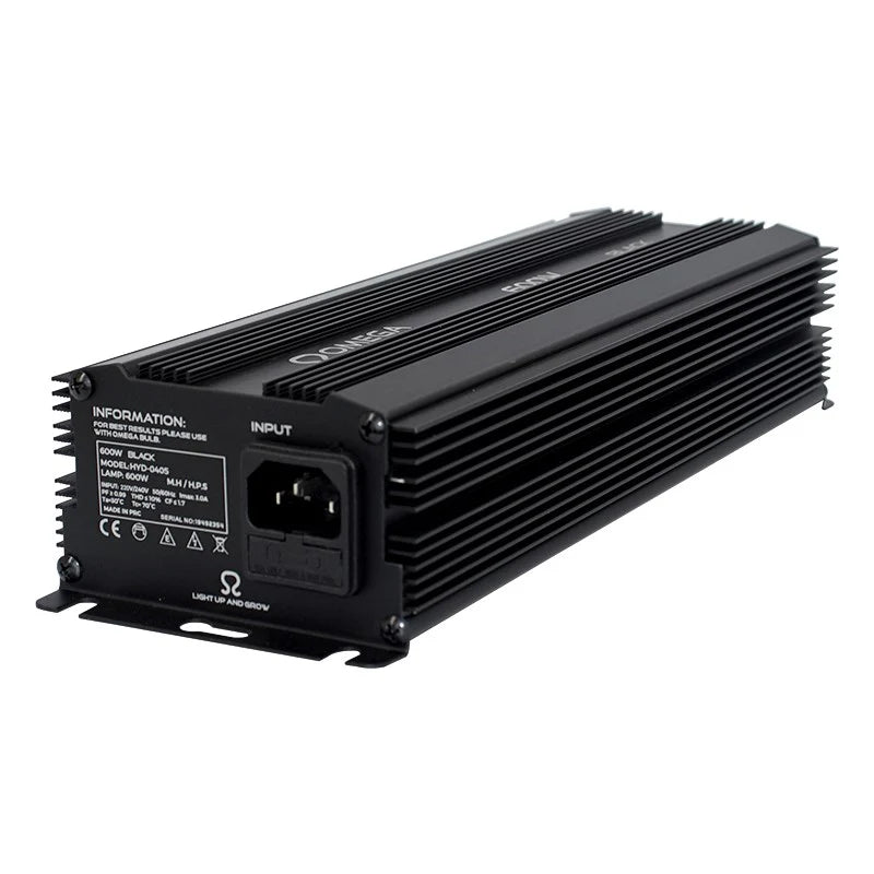 Omega Black 600W Digital Dimmable Ballast