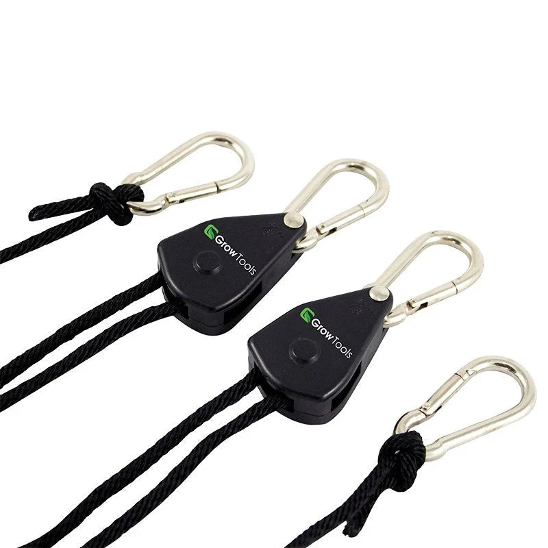 Grow Tools Rope Ratchet Hangers – Heavy Duty 68kg Pair
